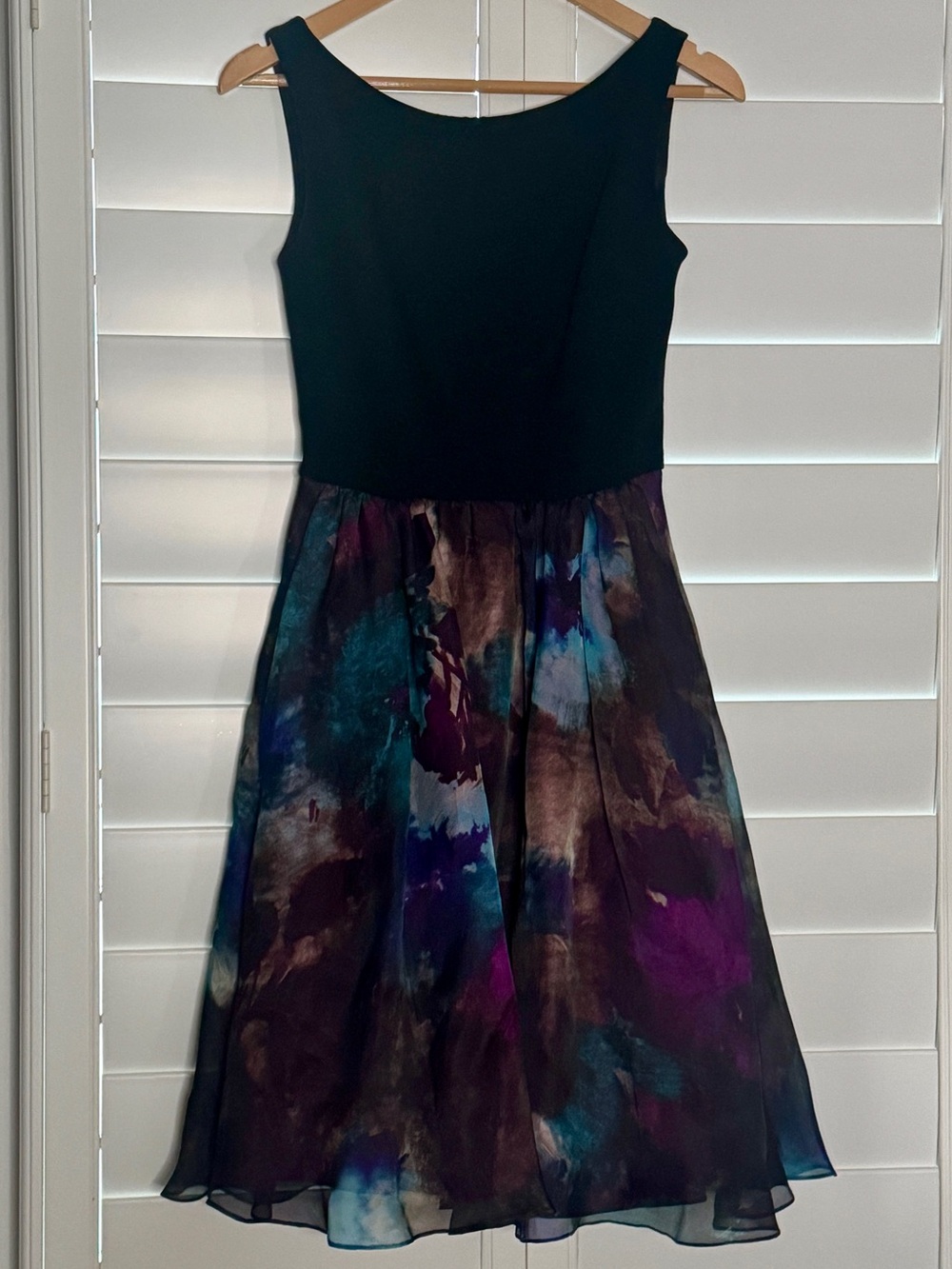 Theia silk organza dress